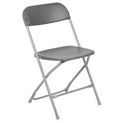 Premium Grey Foldable Plastic Chairs