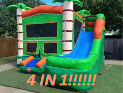 4 in 1 Tropical Wet/Dry Bounce House Combo