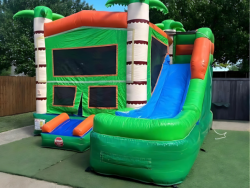 4 in 1 Tropical Wet/Dry Bounce House Combo